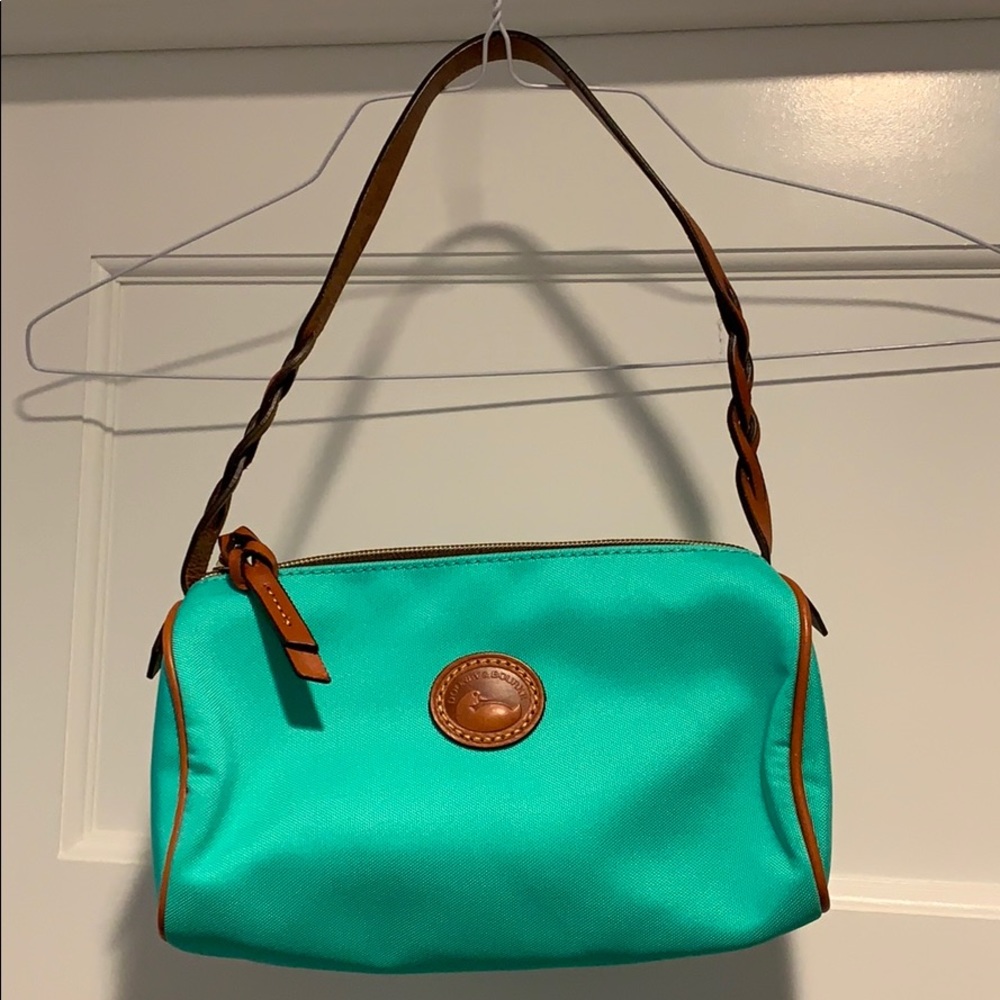 Green canvas Dooney & Bourke hand bag